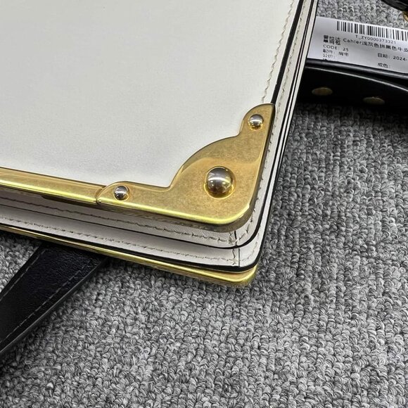 100% Authentic Prada Cahier Black & White Shoulder Bag - Picture 7 of 16